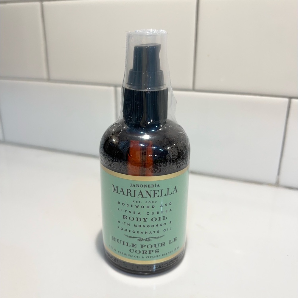 New! Jaboneroa Marianella Rosewood And Litsea Cubeba Body Oil 4fl.oz. Sealed